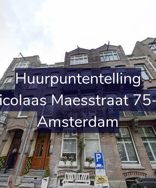 Foto gevel Huurpuntentelling voor Nicolaas Maesstraat 75-B, Amsterdam