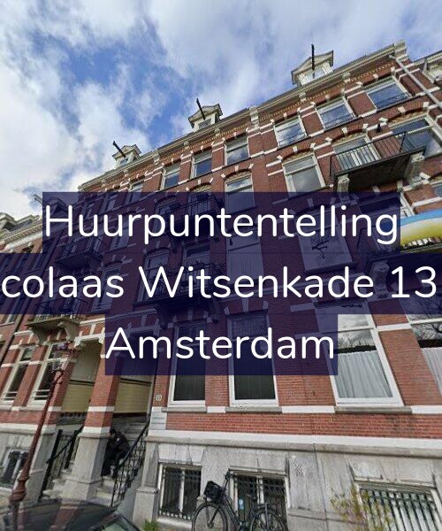 Foto gevel Huurpuntentelling voor Nicolaas Witsenkade 13-3, Amsterdam