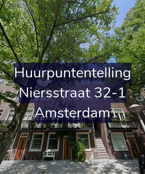 Foto gevel Huurpuntentelling voor Niersstraat 32-1, Amsterdam