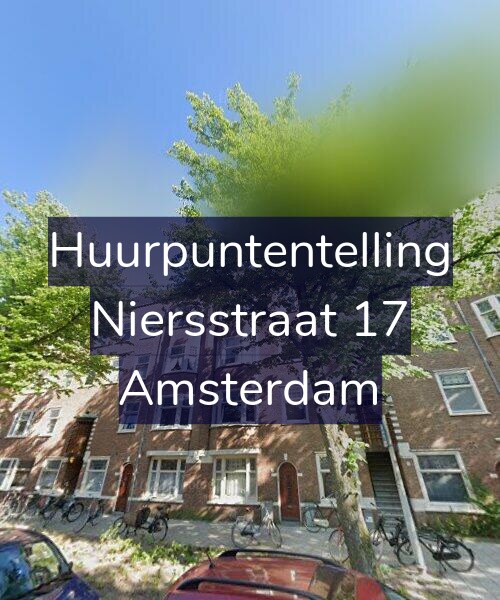 Foto gevel Huurpuntentelling voor Niersstraat 17, Amsterdam