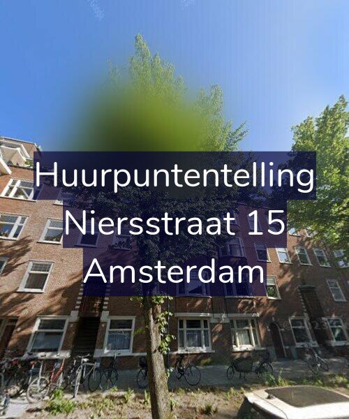 Foto gevel Huurpuntentelling voor Niersstraat 15, Amsterdam