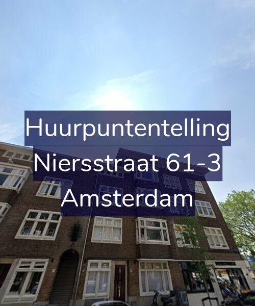 Foto gevel Huurpuntentelling voor Niersstraat 61-3, Amsterdam