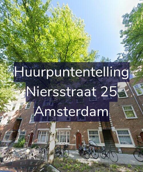 Foto gevel Huurpuntentelling voor Niersstraat 25, Amsterdam