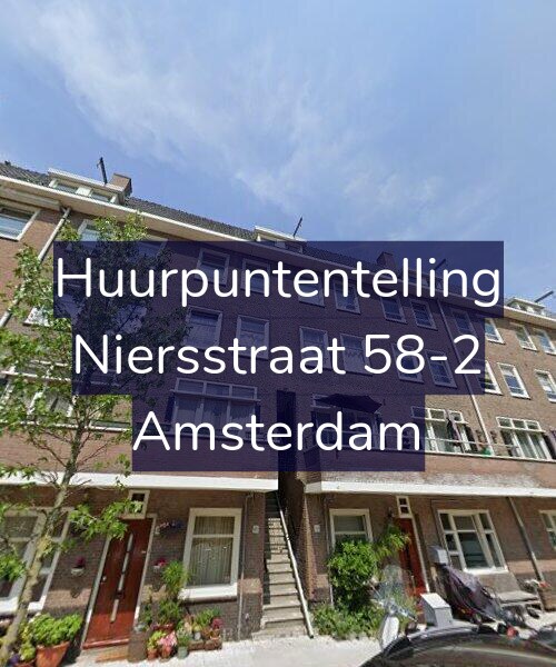Foto gevel Huurpuntentelling voor Niersstraat 58-2, Amsterdam