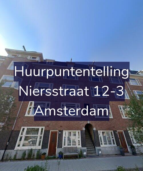 Foto gevel Huurpuntentelling voor Niersstraat 12-3, Amsterdam