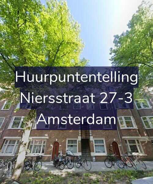 Foto gevel Huurpuntentelling voor Niersstraat 27-3, Amsterdam