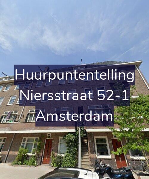 Foto gevel Huurpuntentelling voor Niersstraat 52-1, Amsterdam