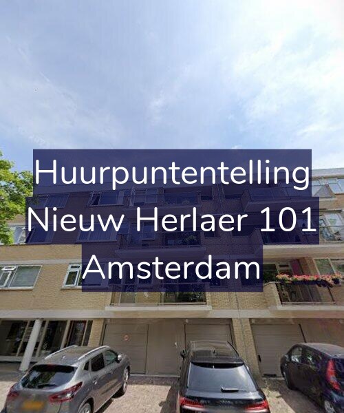 Foto gevel Huurpuntentelling voor Nieuw Herlaer 101, Amsterdam