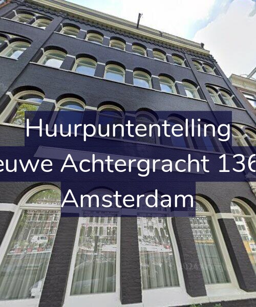 Foto gevel Huurpuntentelling voor Nieuwe Achtergracht 136-C, Amsterdam