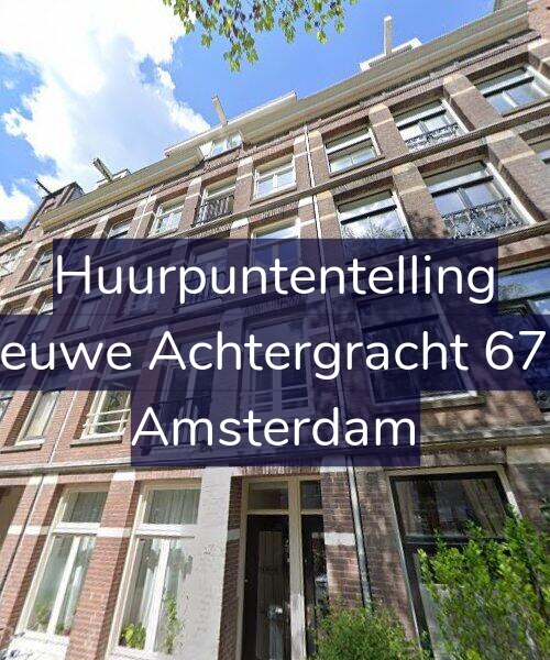 Foto gevel Huurpuntentelling voor Nieuwe Achtergracht 67-1, Amsterdam