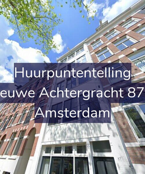 Foto gevel Huurpuntentelling voor Nieuwe Achtergracht 87-3, Amsterdam