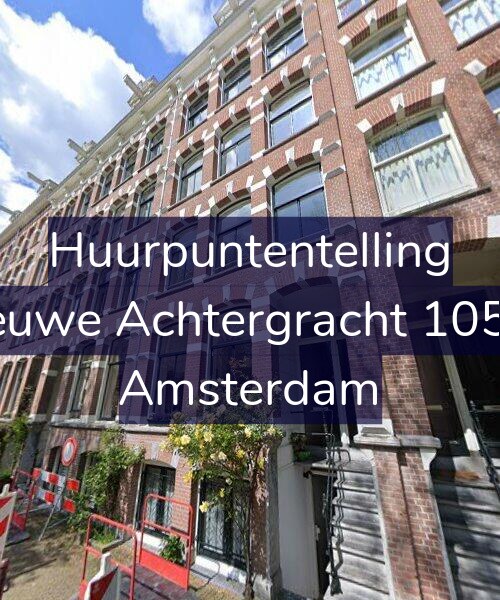 Foto gevel Huurpuntentelling voor Nieuwe Achtergracht 105-H, Amsterdam