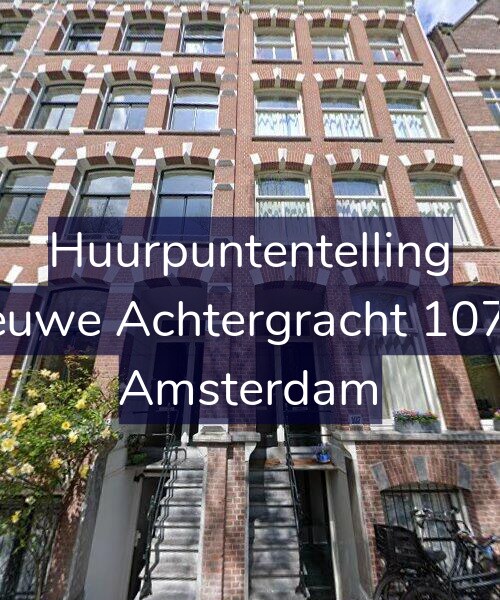 Foto gevel Huurpuntentelling voor Nieuwe Achtergracht 107-H, Amsterdam