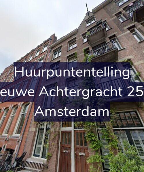 Foto gevel Huurpuntentelling voor Nieuwe Achtergracht 25-1, Amsterdam
