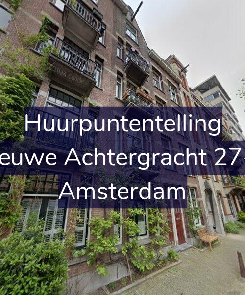 Foto gevel Huurpuntentelling voor Nieuwe Achtergracht 27-H, Amsterdam