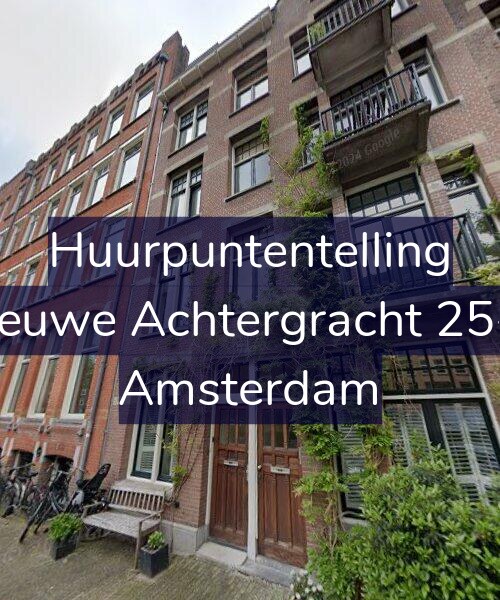 Foto gevel Huurpuntentelling voor Nieuwe Achtergracht 25-H, Amsterdam