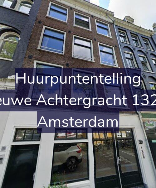 Foto gevel Huurpuntentelling voor Nieuwe Achtergracht 132-H, Amsterdam