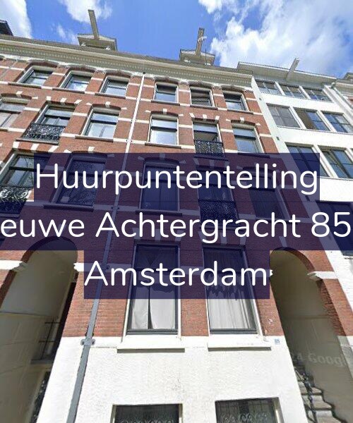 Foto gevel Huurpuntentelling voor Nieuwe Achtergracht 85-1, Amsterdam