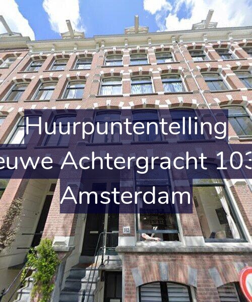 Foto gevel Huurpuntentelling voor Nieuwe Achtergracht 103-1, Amsterdam