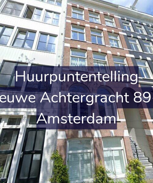 Foto gevel Huurpuntentelling voor Nieuwe Achtergracht 89-H, Amsterdam