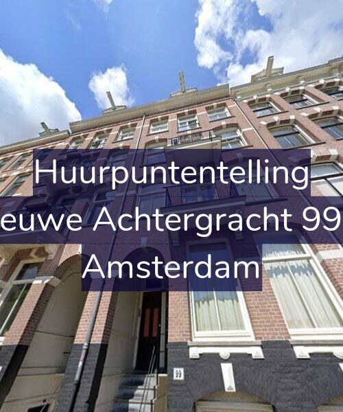 Foto gevel Huurpuntentelling voor Nieuwe Achtergracht 99-3, Amsterdam