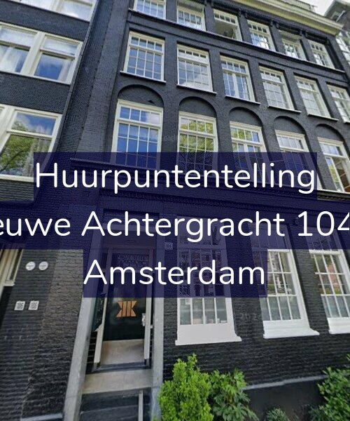 Foto gevel Huurpuntentelling voor Nieuwe Achtergracht 104-H, Amsterdam