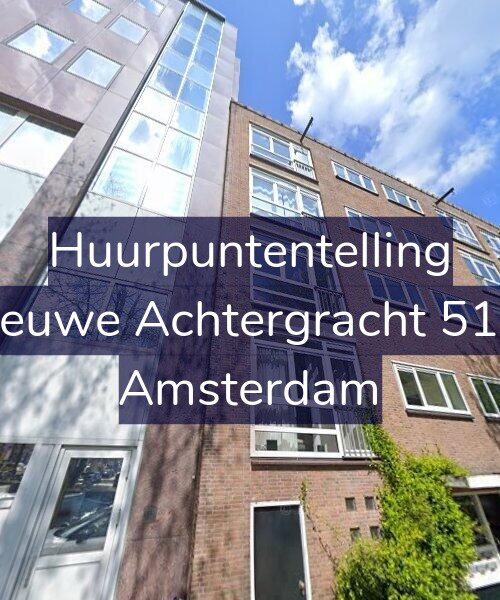Foto gevel Huurpuntentelling voor Nieuwe Achtergracht 51-1, Amsterdam