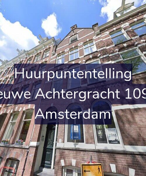 Foto gevel Huurpuntentelling voor Nieuwe Achtergracht 109-1, Amsterdam