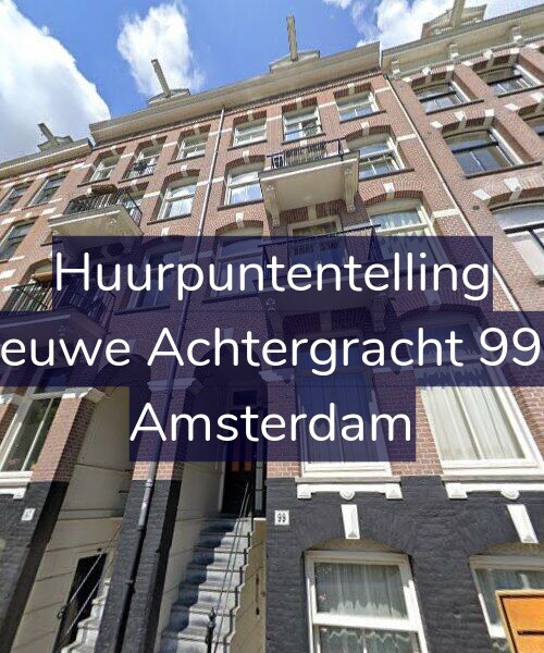 Foto gevel Huurpuntentelling voor Nieuwe Achtergracht 99-1, Amsterdam