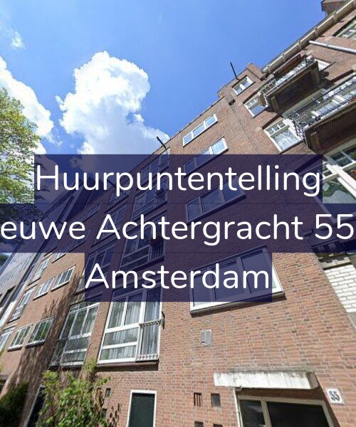 Foto gevel Huurpuntentelling voor Nieuwe Achtergracht 55-2, Amsterdam