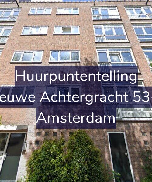 Foto gevel Huurpuntentelling voor Nieuwe Achtergracht 53-H, Amsterdam