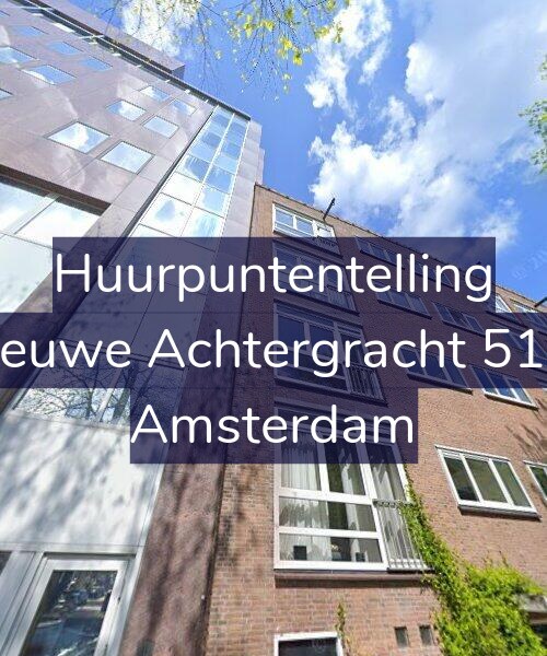 Foto gevel Huurpuntentelling voor Nieuwe Achtergracht 51-3, Amsterdam