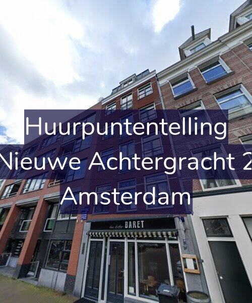 Foto gevel Huurpuntentelling voor Nieuwe Achtergracht 2, Amsterdam