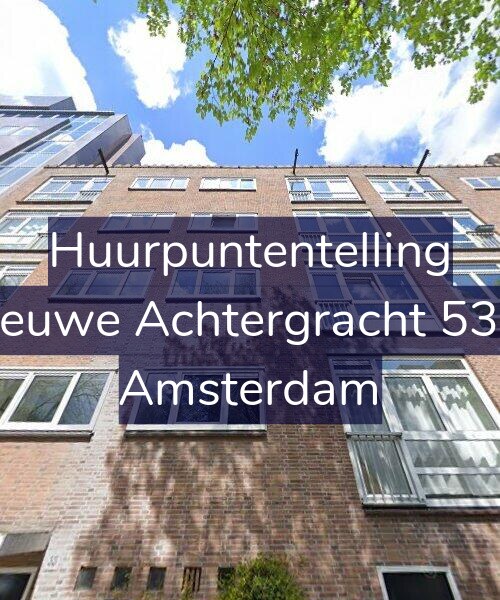 Foto gevel Huurpuntentelling voor Nieuwe Achtergracht 53-2, Amsterdam