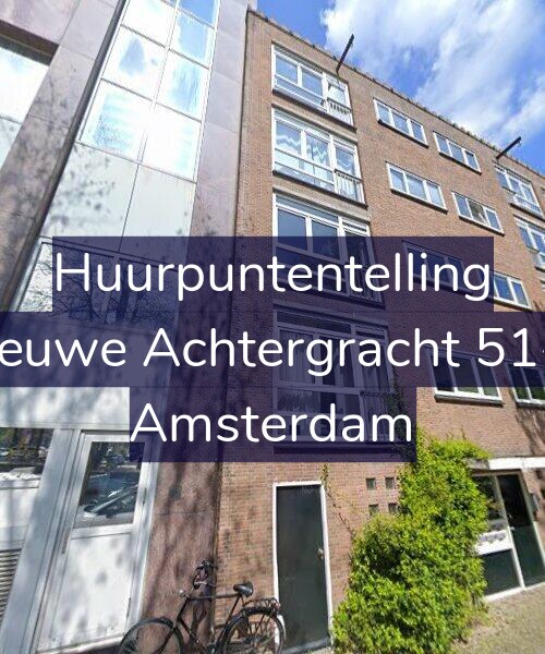 Foto gevel Huurpuntentelling voor Nieuwe Achtergracht 51-H, Amsterdam