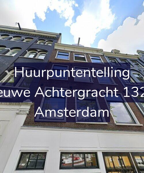 Foto gevel Huurpuntentelling voor Nieuwe Achtergracht 132-3, Amsterdam