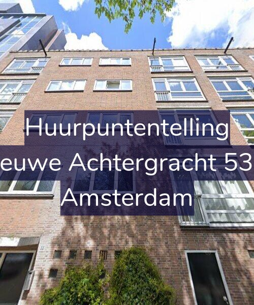Foto gevel Huurpuntentelling voor Nieuwe Achtergracht 53-1, Amsterdam