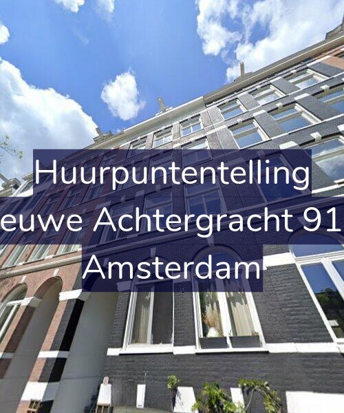 Foto gevel Huurpuntentelling voor Nieuwe Achtergracht 91-3, Amsterdam
