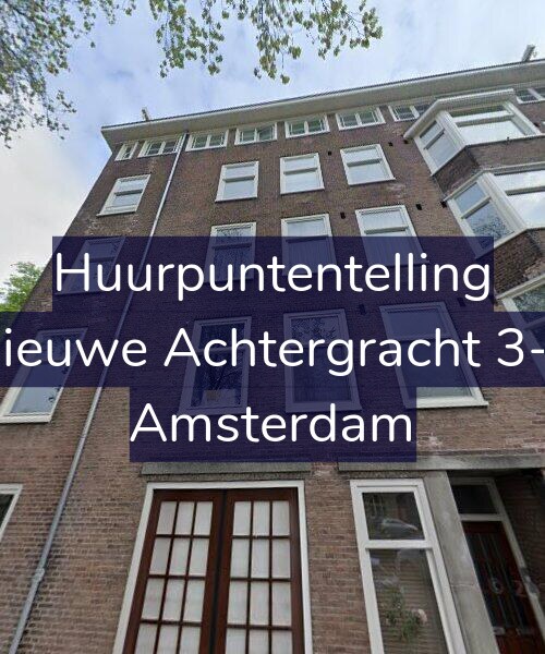 Foto gevel Huurpuntentelling voor Nieuwe Achtergracht 3-1, Amsterdam