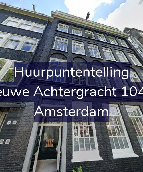 Foto gevel Huurpuntentelling voor Nieuwe Achtergracht 104-G, Amsterdam