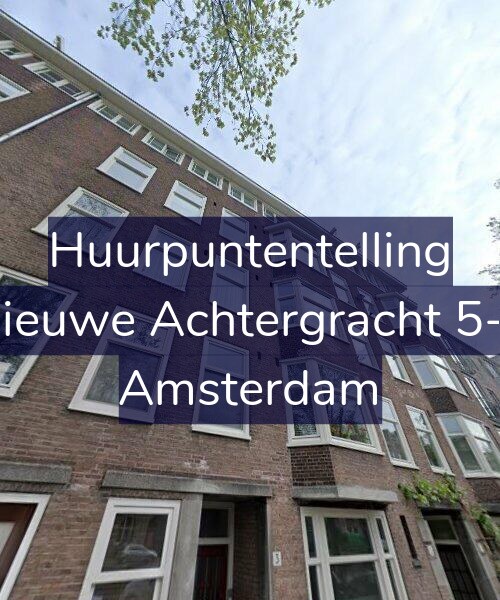 Foto gevel Huurpuntentelling voor Nieuwe Achtergracht 5-2, Amsterdam