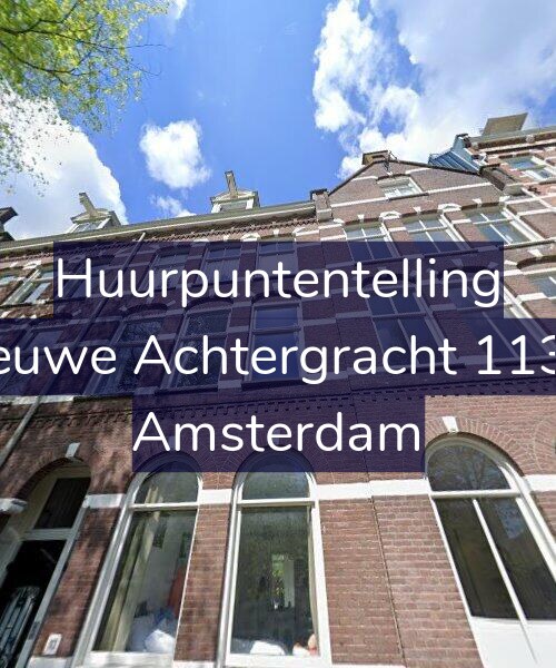 Foto gevel Huurpuntentelling voor Nieuwe Achtergracht 113-3, Amsterdam