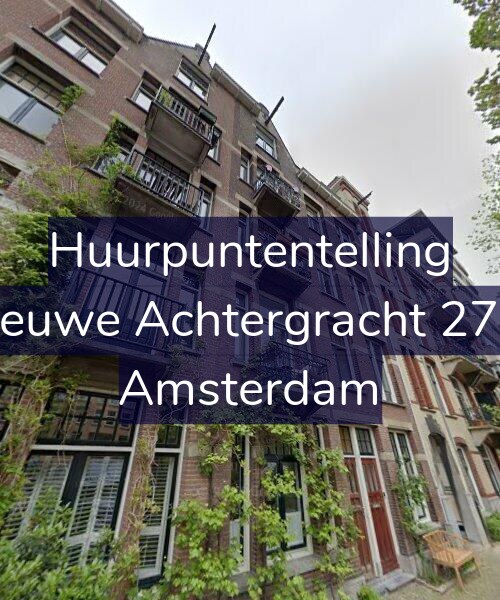 Foto gevel Huurpuntentelling voor Nieuwe Achtergracht 27-1, Amsterdam