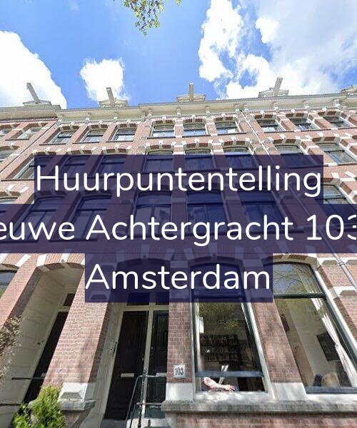 Foto gevel Huurpuntentelling voor Nieuwe Achtergracht 103-3, Amsterdam
