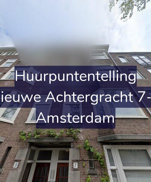 Foto gevel Huurpuntentelling voor Nieuwe Achtergracht 7-3, Amsterdam