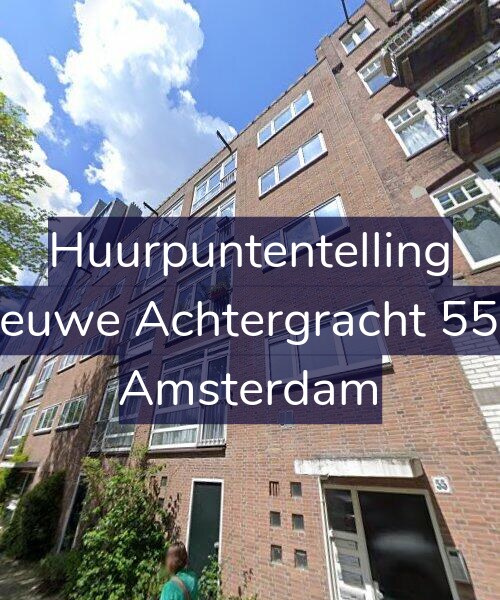 Foto gevel Huurpuntentelling voor Nieuwe Achtergracht 55-1, Amsterdam
