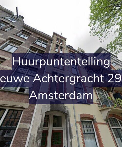 Foto gevel Huurpuntentelling voor Nieuwe Achtergracht 29-2, Amsterdam