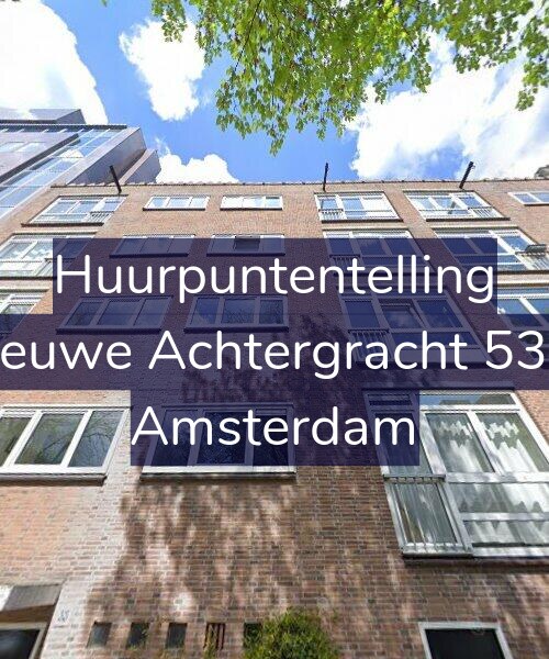 Foto gevel Huurpuntentelling voor Nieuwe Achtergracht 53-3, Amsterdam