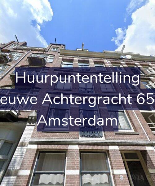 Foto gevel Huurpuntentelling voor Nieuwe Achtergracht 65-2, Amsterdam