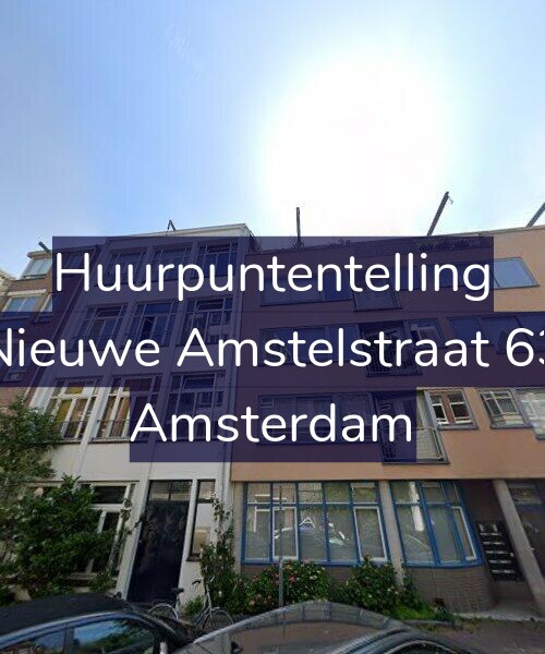 Foto gevel Huurpuntentelling voor Nieuwe Amstelstraat 63, Amsterdam